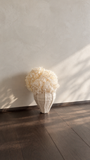 White Preserved Hydrangea Arrangement X Mila Vase