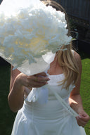 Preserved White Hydrangea Stem