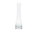 Clear Fluted Glass Vase