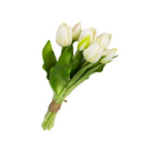 Real Touch Tulip Bundle White